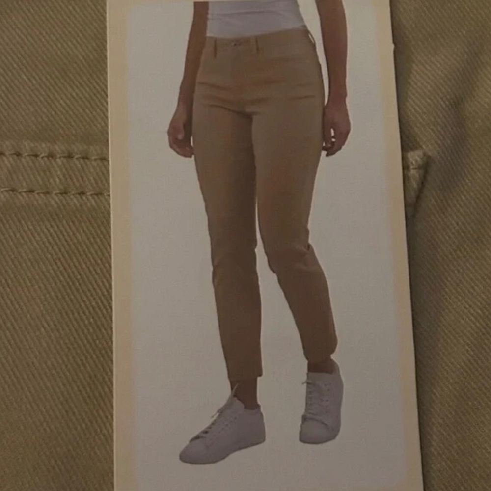 NEW Jachs Girlfriend New York Womens Straight Leg Ankle Pant S 10 Tan Quick Ship - Picture 3 of 5